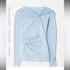 & Other Stories Twisted Gathered Top